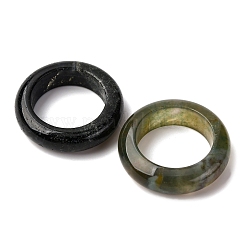 天然インディアンアゲートのプレーンバンドリング（女性用）  usサイズ6 1/2(16.9mm)&nbsp;RJEW-P044-01A-12