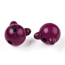 Natural Wooden Beads&nbsp;WOOD-S040-31-05