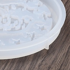 クリスマステーマの DIY シリコンキャンドルディスプレイ型  レジン型  UVレジン用  エポキシ樹脂ジュエリー作り  サンタクロース  124x112x11mm&nbsp;SIMO-H021-03A