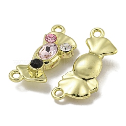 Rack Plating Alloy Rhinestone Pendants&nbsp;PALLOY-F312-15G