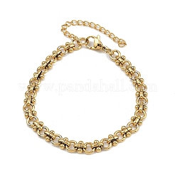 304 Stainless Steel Link Chain Bracelets for Women&nbsp;LS-BJEW-Z143-22G-01