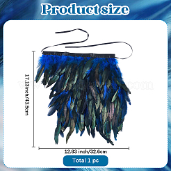 Gothic Style Natural Feather Cape&nbsp;AJEW-WH20067-017D