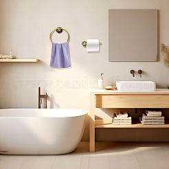Brass Wall Mounted Towel Ring Holder & Toilet Paper Holders Sets&nbsp;AJEW-TW0001-18