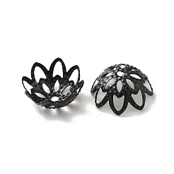 Ion Plating(IP) 304 Stainless Steel Flower Fancy Bead Caps&nbsp;STAS-G085-16EB