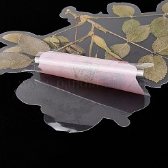 植物ペット粘着防水ステッカー 6 個  DIY フォトアルバム日記スクラップブック装飾用  花  サクランボ色  97~200x105~135x0.1mm&nbsp;DIY-K074-01B