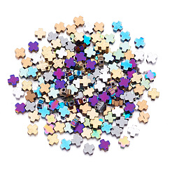 200Pcs 10 Colors Electroplated Synthetic Non-magnetic Hematite Beads&nbsp;G-TA0002-10
