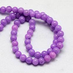 Natural Mashan Jade Round Beads Strands&nbsp;G-D263-8mm-XS24