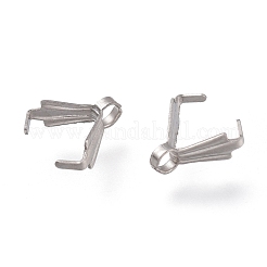 Tarnish Resistant 304 Stainless Steel Ice Pick Pinch Bails&nbsp;STAS-F263-01B-P