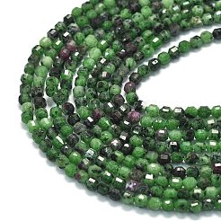Natural Ruby in Zoisite Beads Strands&nbsp;G-A260-A49-01