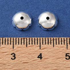 真鍮製ビーズキャップ  花  カドミウムフリー＆鉛フリー  ラックめっき  長持ちメッキ  銀  8x3mm  穴：1mm&nbsp;KK-C260-13S