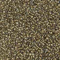 TOHOラウンドシードビーズ  日本製シードビーズ  （262)つの内側のカラークリスタル/レモンの裏地  15/0  1.5mm  穴：0.7mm  約3000PCS /ボトル  10 G /ボトル&nbsp;SEED-JPTR15-0262