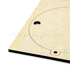 Diyの手作りの木製フォトフレーム  DIYフレーム作り用  フィルベール  バリーウッド  21.5x15x0.3cm  穴：7mm&nbsp;DIY-A014-05
