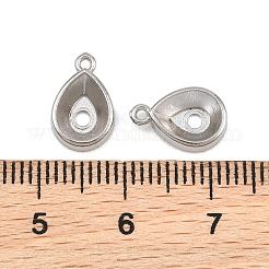 304 Stainless Steel Charm Rhinestone Settings&nbsp;SA-CBAC865-08D-P