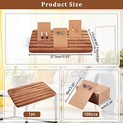 1Pc Wooden Card Display Base&nbsp;DIY-NB0007-76
