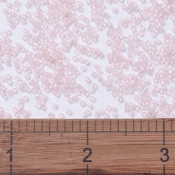 MIYUKIデリカビーズ  シリンダー  日本製シードビーズ  11/0  （db1103)透明ピンクミスト  1.3x1.6mm  穴：0.8mm  約2000PCS /ボトル  10 G /ボトル&nbsp;SEED-JP0008-DB1103