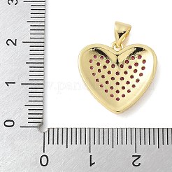Brass Micro Pave Cubic Zirconia Pendants&nbsp;KK-K298-15F-G