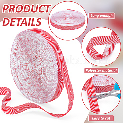 30M Polyester Herringbone Ribbon&nbsp;OCOR-BC0007-80C