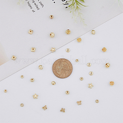 300Pcs 10 Styles Barrel Plating Alloy Beads&nbsp;FIND-DC0002-88