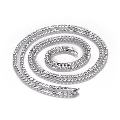 Tarnish Resistant 304 Stainless Steel Curb Chains&nbsp;CHS-G005-B-03P