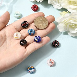 Handmade Millefiori Lampwork European beads&nbsp;X-LK-R010-M