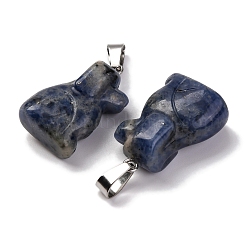 Natural Blue Spot Jasper Pendants&nbsp;G-B127-07P-02
