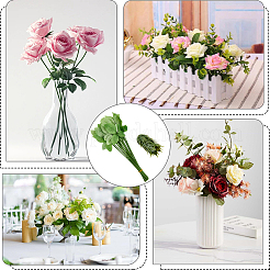 40Pcs 2 Styles Plastic Artificial Flower Bracket Base & Branch for DIY Craft Flower Arrangement Supplies&nbsp;AJEW-SP0003-85