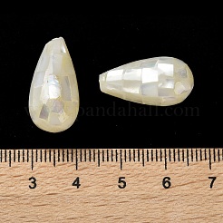 ナチュラルホワイトシェルビーズ  ティアドロップ  片穴  24~26x10.5~11mm  穴：0.7~0.8mm&nbsp;SSHEL-B002-10B-04