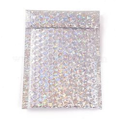 レーザーフィルムパッケージバッグ  バブルメーラー  パッド入り封筒  長方形  銀  24x15x0.6cm&nbsp;X-OPC-P003-01B-07