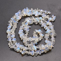オパールさざれ石のビーズ連売り  5~8x5~8mm  穴：1mm  約31.5インチ&nbsp;G-M205-33