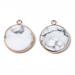 Natural Howlite Pendants&nbsp;X-G-Q998-010H