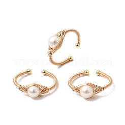 Brass Cuff Open Rings for Women&nbsp;RJEW-D344-01G