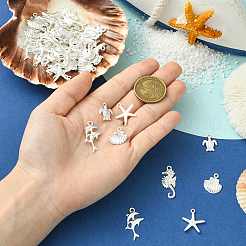60Pcs 5 Styles Alloy Pendant Sets&nbsp;FIND-SC0016-90