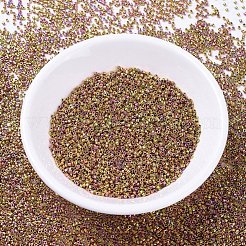 MIYUKIデリカビーズ  シリンダー  日本製シードビーズ  11/0  (db0507) 24kt ピンクゴールド アイリス  1.3x1.6mm  穴：0.8mm  約2000PCS /ボトル  10 G /ボトル&nbsp;SEED-JP0008-DB0507