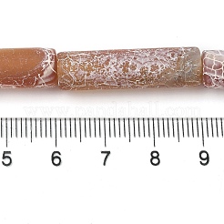 天然石風化瑪瑙ビーズ連売り  染め  コラム  シエナ  30x8mm  穴：1.4mm  約13個/連  14.96''（38センチメートル）&nbsp;G-Q169-A04-01