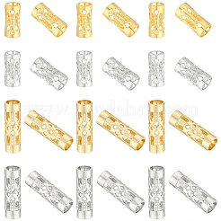 80Pcs 4 Styles Stainless Steel Hollow Tube Beads&nbsp;STAS-PA0001-09