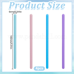 4Pcs 4 Colors Silicone Stirring Rods&nbsp;EPOX-DR0001-01A