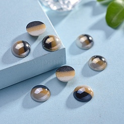 Opaque Glass Cabochons&nbsp;X-GGLA-S038-12H-8mm
