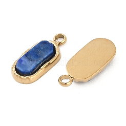 Natural Lapis Lazuli Rectangle Charms&nbsp;STAS-I325-141A-G