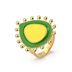 304 Stainless Steel Enamel Finger Rings for Women&nbsp;LS-RJEW-Z096-01G-01