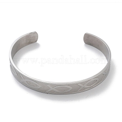 304 Stainless Steel Cuff Bangles for Women&nbsp;BJEW-U010-01P