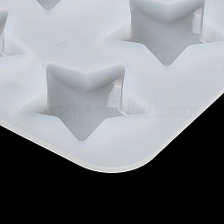 スターカボション DIY シリコンモールド  レジン型  UVレジン用  エポキシ樹脂工芸品作り  ホワイト  197x155x5mm  内径：19~43mm&nbsp;LS-SIMO-R002-05