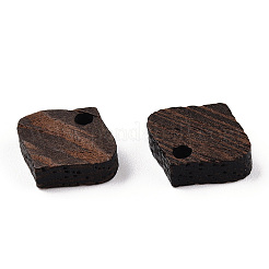 Natural Wenge Wood Rhombus Charms&nbsp;WOOD-T023-27