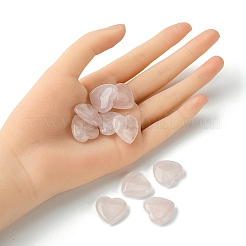 Natural Rose Quartz Heart Palm Stone&nbsp;G-YW0001-52A