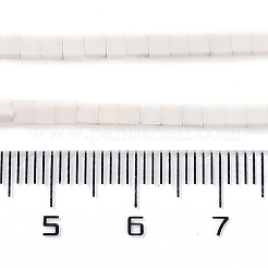 天然石瑪瑙ビーズ連売り  染め  キューブ  ホワイト  2x2x2mm  穴：1mm  約150個/連  15.08インチ（38.3cm）&nbsp;G-M422-A01-04M
