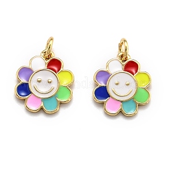 Brass Enamel Charms&nbsp;KK-O135-01