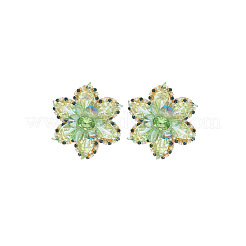 Alloy Rhinestone Stud Earrings for Women&nbsp;WGAC7EE-01