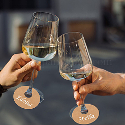 Paper Wine Glass Charms&nbsp;AJEW-WH0009-60A-02
