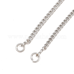 Brass Curb Chain Bracelet Making&nbsp;KK-CBADBBF-05P