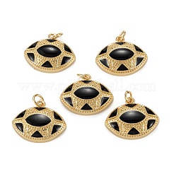 Brass Enamel  Pendants&nbsp;KK-C223-10G