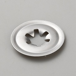 304ステンレスワッシャー  人形作り用品  中空星型フラットラウンド  ステンレス鋼色  23x2mm  穴：11x6mm&nbsp;DIY-WH0504-472E